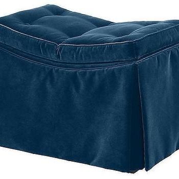 Patchen Ottoman – West Elm Intended For Blue Woven Viscose Square Pouf Ottomans (View 18 of 20)