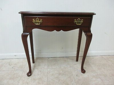 Petite Pennsylvania House Console Hall Sofa End Table One Drawer Cherry Within Heartwood Cherry Wood Console Tables (View 15 of 20)