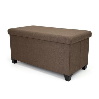 Pillow Top – Ottomans – Living Room Furniture – The Home Depot Intended For Navy And Dark Brown Jute Pouf Ottomans (View 10 of 20)