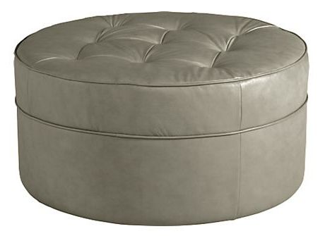 Pin On Living Room Within Medium Gray Leather Pouf Ottomans (View 11 of 20)