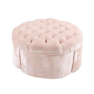 Pinaanvi Mehta On Home | Ottoman, Upholstered Ottoman, Pink Bedrooms In Glam Light Pink Velvet Tufted Ottomans (View 1 of 20)