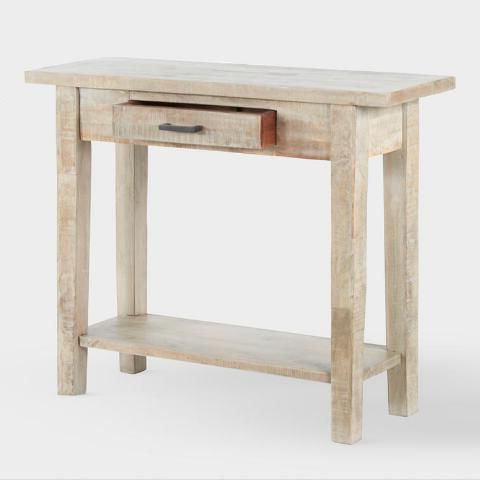 Pinamandawhite On Laura: Costal | White Console Table, Console Intended For Natural Mango Wood Console Tables (View 2 of 20)
