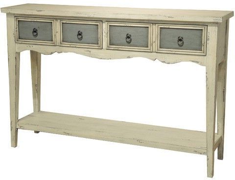 Pincarolinelosada On Farmhouse Inspiration | Console Table, White Throughout Gloss White Steel Console Tables (View 18 of 20)