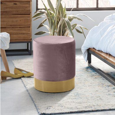 Pink Ottomans & Poufs You'll Love In 2020 | Wayfair For Glam Light Pink Velvet Tufted Ottomans (View 16 of 20)