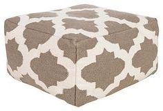 Pinlisa Miller On Beach House Inspiration | Pouf Ottoman, Pouf, Art Intended For Beige Trellis Cylinder Pouf Ottomans (View 8 of 20)