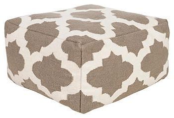 Pinlisa Miller On Beach House Inspiration | Pouf Ottoman, Pouf, Art With Gray And Beige Trellis Cylinder Pouf Ottomans (View 10 of 20)