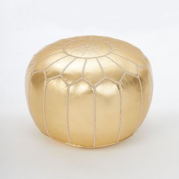 Pinsharon Salzberg On Home Furnishings In 2020 | Leather Pouf With Weathered Silver Leather Hide Pouf Ottomans (View 7 of 20)