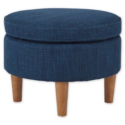 Providing Rich Texture, Style And Comfort, The Irene Round Ottoman From With Round Pouf Ottomans (View 15 of 20)
