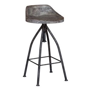 Pryce Mediterranean Backless Counter Stool With Light Taupe Upholstery Inside White Washed Wood Accent Stools (View 14 of 20)