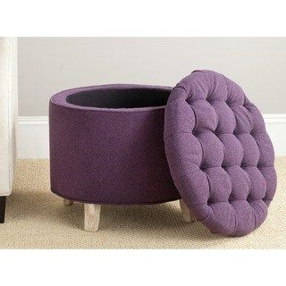 Purple Ottomans – Overstock Shopping – The Best Prices Online Pertaining To Lavender Fabric Storage Ottomans (View 15 of 20)
