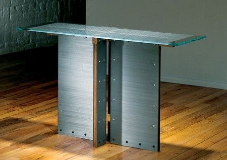 Quadrant Console | Custom Conference Table, Modern Console Tables With Regard To Glass And Stainless Steel Console Tables (View 16 of 20)