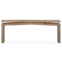 Rayan Rustic Lodge Solid Brown Reclaimed Wood Console Table Within Brown Console Tables (View 16 of 20)