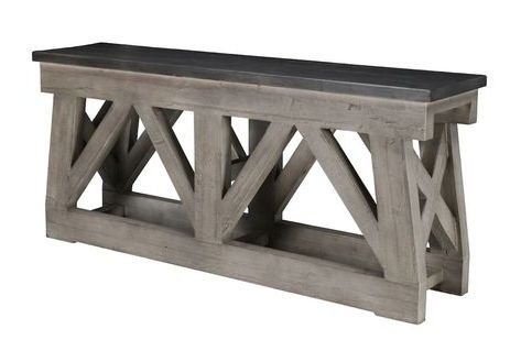 Reclaimed 72 Inch Grey Console Sofa Table | Sofa Table, Wood Console With Regard To Smoke Gray Wood Console Tables (View 13 of 20)