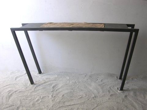 Rectangular Iron Console Table Sorra Consolaici Et Là | Design Within Round Iron Console Tables (View 16 of 20)