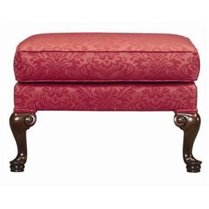 Rectangular Ottoman With Carved Wood Legs | Rectangular Ottoman Within Wooden Legs Ottomans (Gallery 20 of 20)