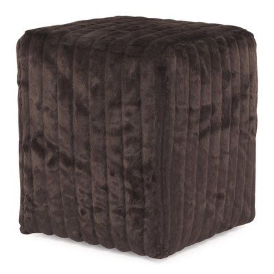 Red Barrel Studio Bancroft Woods Cube Ottoman | Ottoman, Black Ottoman In Red Fabric Square Storage Ottomans With Pillows (View 11 of 20)