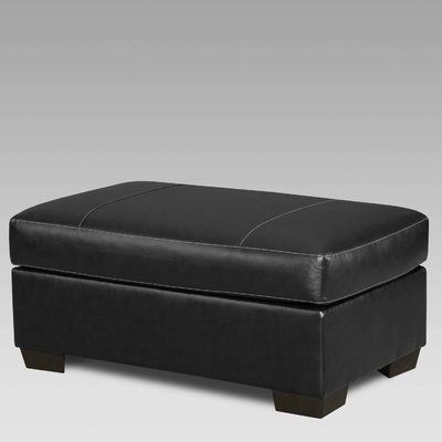 Red Barrel Studio Jebastin Accent Ottoman Upholstery: Black | Red With Red Fabric Square Storage Ottomans With Pillows (Gallery 20 of 20)