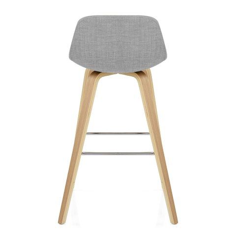 Reef Wooden Stool Grey Fabric – Atlantic Shopping Within Gray Chenille Fabric Accent Stools (View 18 of 20)