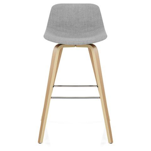 Reef Wooden Stool Grey Fabric – Atlantic Shopping Within Gray Chenille Fabric Accent Stools (View 14 of 20)