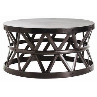 Round Glass Top Metal Coffee Table – 14037744 – Overstock Shopping Inside Antique Brass Aluminum Round Console Tables (Gallery 19 of 20)