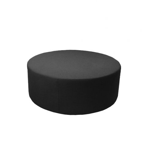 Round Ottoman – Upholstered – Dann Event Hire Pertaining To Round Black Tasseled Ottomans (View 10 of 20)