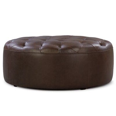 Round Ottomans & Poufs You'll Love In 2020 | Wayfair Pertaining To Orange Tufted Faux Leather Storage Ottomans (View 10 of 20)