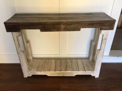 Rustic Pallet Sofa Table • 1001 Pallets Regarding Rustic Walnut Wood Console Tables (View 7 of 20)