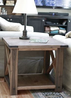 Rustic X End Tables To Match The Coffee Table And Console Table! | Diy For Oxidized Console Tables (View 10 of 20)