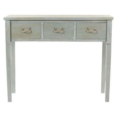 Safavieh Cindy Console Table – White Wash | Rustic Console Tables Intended For Gray Driftwood Storage Console Tables (View 17 of 20)