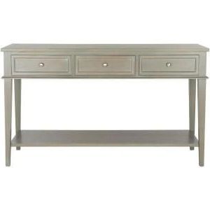 Safavieh Manelin Ash Gray Storage Console Table Amh6641c | Console Pertaining To Gray Driftwood Storage Console Tables (View 4 of 20)