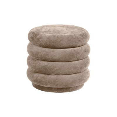 Sale | Designstuff Pertaining To White And Beige Ombre Cylinder Pouf Ottomans (View 8 of 20)