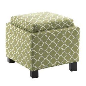 Save Money On Hernandes Square Storage Ottoman With Pillowthree For White And Blush Fabric Square Ottomans (View 1 of 20)