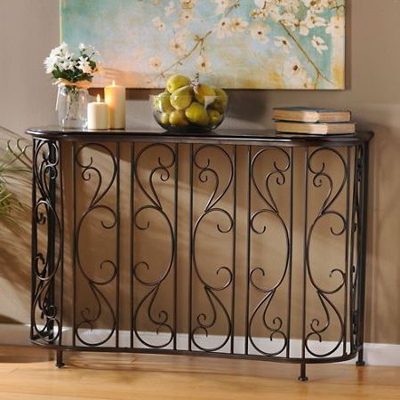 Serpentine Scroll Console | Tuscan Decorating, Iron Decor, Decor With Metal Console Tables (View 13 of 20)