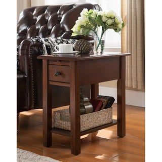 Shop Bianco Collection Espresso Modern Side Table – Overstock – 7213063 Pertaining To Pecan Brown Triangular Console Tables (View 5 of 12)