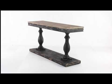 Shop For Rectangular Wood Console Table With Turned Legsstudio 350 Regarding Walnut And Gold Rectangular Console Tables (View 12 of 20)