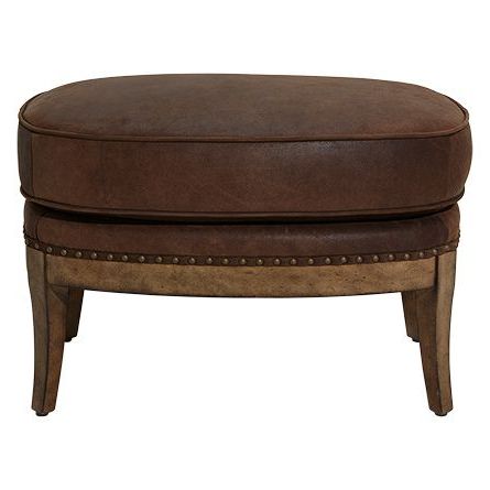 Shop Our Portsmouth Collection At Arhaus. | Leather Ottomans Living Throughout Black Leather And Bronze Steel Tufted Ottomans (Gallery 20 of 20)