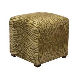 Shop Tyler Sage Green Zebra Cube Ottoman – Overstock – 5981026 For Green Fabric Square Storage Ottomans With Pillows (View 3 of 20)