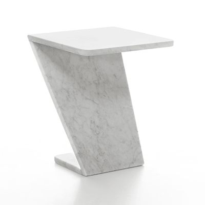 Side Tables In Carrara Marble | Marsotto Edizioni Throughout Marble And White Console Tables (View 18 of 20)