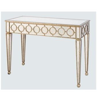 Silver Glass Console Table/desk With Matching Mirror – Buy Hall Console For Silver Console Tables (View 9 of 20)