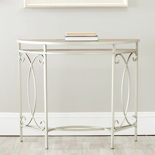 Silver Metal Hall Console Accent Table – Overstock Shopping – Great With Regard To Silver Stainless Steel Console Tables (View 6 of 20)