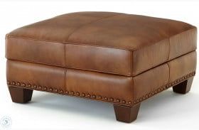 Silverado Caramel Brown Leather Living Room Set In 2021 | Leather Pertaining To Camber Caramel Leather Ottomans (View 5 of 20)