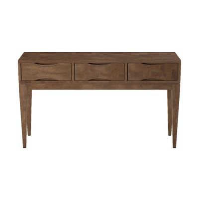 Simpli Home Harper 54 In. Walnut Brown Standard Rectangle Wood Console With Brown Wood Console Tables (Gallery 19 of 20)