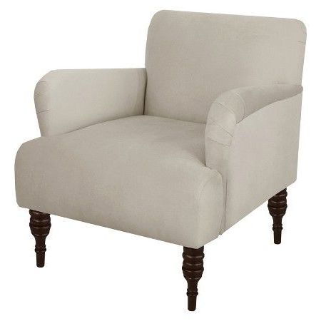 Skyline Accent Chair – Velvet Light Grey | Skyline Furniture, Furniture Intended For Light Gray Velvet Fabric Accent Ottomans (View 5 of 20)