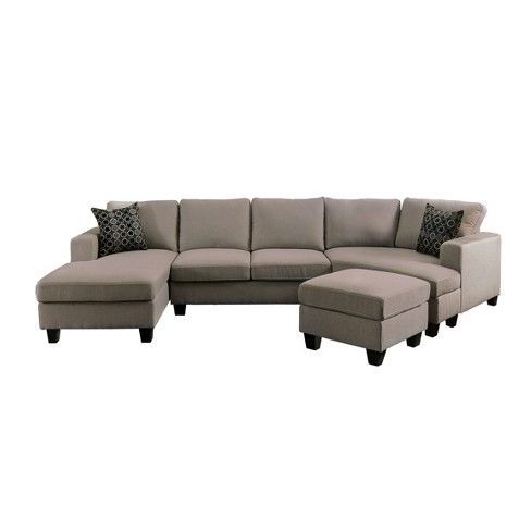 Sofas Casual Gray – Mibasics : Target | Living Room Furniture Styles With Regard To Blue Fabric Lounge Chair And Ottomans Set (Gallery 20 of 20)