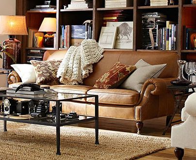 Sofas & Sectionals | Pottery Barn Inside Espresso Faux Leather Ac And Usb Ottomans (View 16 of 20)