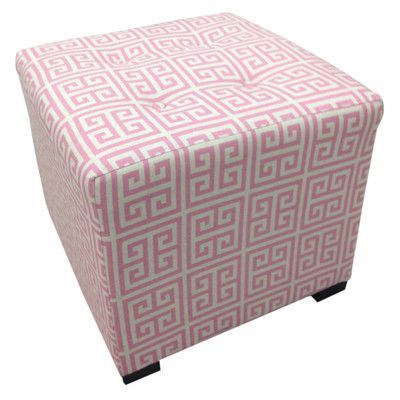 Sole Designs Pinky Chain Cotton Cube Ottoman | Square Ottoman, Ottoman In Beige Solid Cuboid Pouf Ottomans (View 7 of 20)