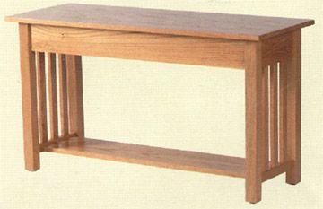 Solid Oak Mission Sofa Table – Clayborne's Of Sc Pertaining To Metal And Mission Oak Console Tables (View 11 of 20)