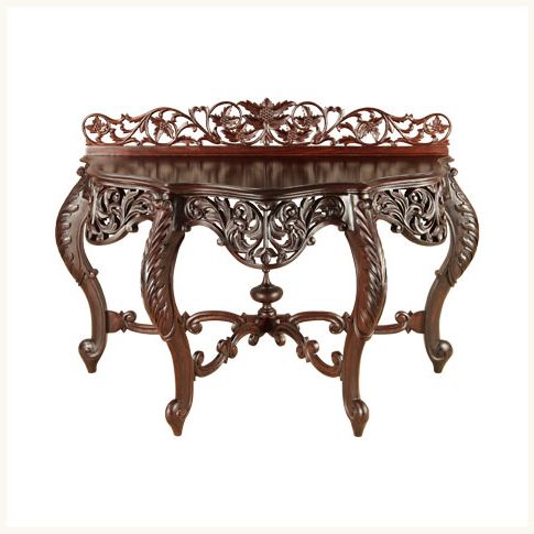 Sousa Rosewood Console,console ,table ,antique ,carving ,rosewood Pertaining To Antique Silver Metal Console Tables (View 13 of 20)