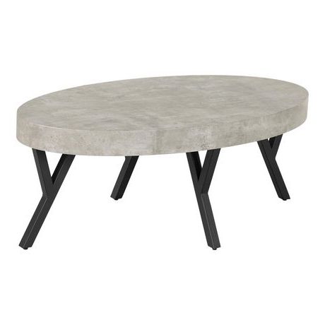 South Shore City Life Coffee Table Concrete Gray And Black | Walmart Canada Inside Dark Coffee Bean Console Tables (View 12 of 20)