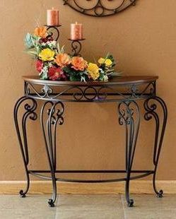 Specials Clearance Is Fashion Metal Wrought Iron Console Table Against With Regard To Antique Brass Aluminum Round Console Tables (View 18 of 20)